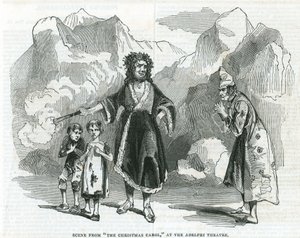 Scène de Un Chant de Noël au Théâtre Adelphi