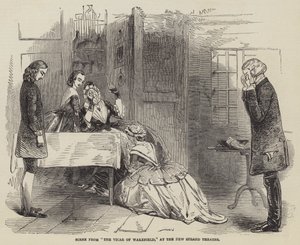Scène de "Le Vicaire de Wakefield," au New Strand Theatre - English School