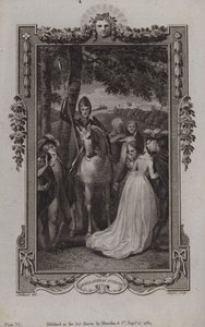 Scène de la suite de Don Quichotte de Miguel de Cervantes, écrit par Alonso Fernandez de Avellaneda - English School