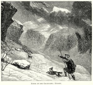 Scène dans les Grampians : Tempête (gravure)
