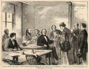 Scène dans le bureau du maire à l