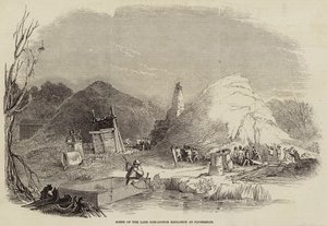 Scène de la récente explosion de coton-poudre à Faversham - English School