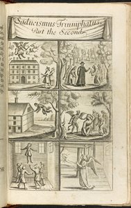 Scènes de lévitation et activités associées aux sorcières et démons, de 