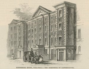 Schomberg House, Pall Mall, Londres, résidence de Thomas Gainsborough