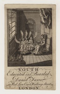 École, Daniel Farro, carte de visite - English School