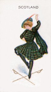 Écosse, carte de cigarette, 1915 - English School