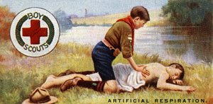 Badge de premiers secours pour scouts, 1929 - English School