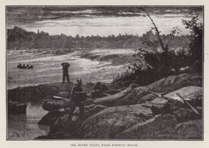 Chutes de la rivière de mer, près de Norway House - English School