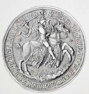 Sceau de Jean II, duc de Bourgogne, comte de Nevers et baron de Donzy, c.1880 - English School