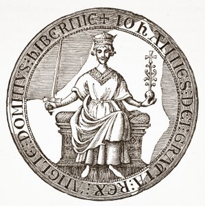 Sceau du roi Jean à la Magna Carta - English School