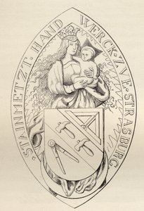 Sceau des Maçons de Strasbourg, 1524, de 