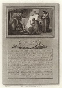 Sebastian Cabot expliquant ses découvertes à Henri VII - English School