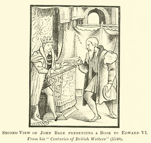Deuxième Vue de John Bale Présentant un Livre à Édouard VI