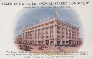 Selfridge and Company Limited, Oxford Street, Londres, Ouest - English School
