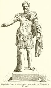 Septime Sévère en cuirasse. (Statue au musée de Munich) - English School