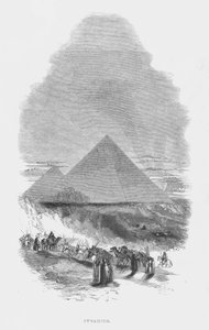 Les sept merveilles du monde antique : Pyramides (gravure)