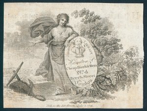 Carte de visite de la Shakespeare Library - English School