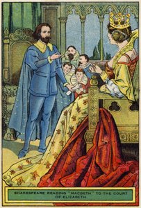 Shakespeare lisant Macbeth à la cour d
