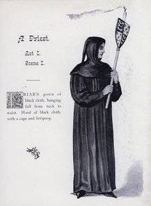Le roi Richard III de Shakespeare : Un prêtre, Acte I, Scène I - English School