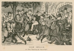 Sham Ibrahim ou le Pacha aux jardins de Vauxhall, Londres