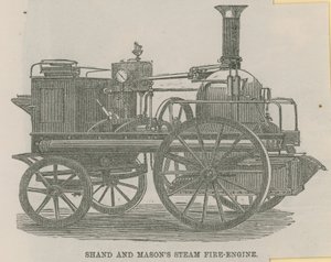 Camion de pompiers de Shand et Mason - English School