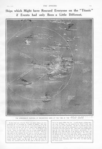 Navires qui auraient pu sauver tout le monde sur le Titanic si les événements avaient été un peu différents, de The Sphere, 04 mai 1912 - English School