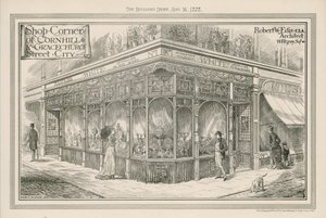 Boutique au coin de Cornhill et Gracechurch Street, City, Londres - English School