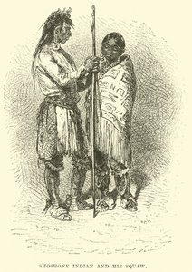 Indien Shoshone et sa squaw - English School