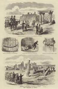 Opérations de siège à Chatham (gravure)