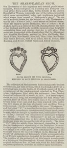 Broche en argent sertie de cristaux, supposée avoir appartenu à Shakespeare - English School