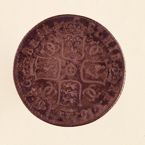 Groschen anglais en argent, règne du roi Charles II d