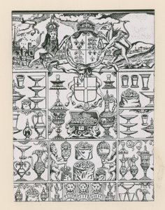 Plateau en argent prévu comme prix pour la loterie de 1569 - English School
