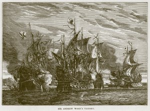Victoire de Sir Andrew Woods, illustration de La Mer par F. Whymper