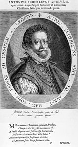 Sir Anthony Sherley (gravure) - English School
