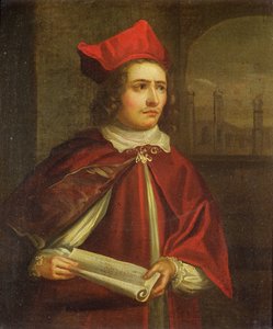 Sir Augustus Harris (1851-96) en Cardinal Wolsey - English School
