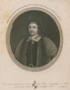 Sir Christopher Packe, Lord Maire de Londres, 1655 - English School