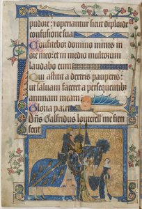 Sir Geoffrey Luttrell à cheval du 
