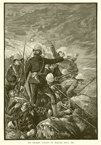 Sir George Colley à Majuba Hill, 1881 - English School