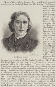 Sir Henry Irving (gravure) - English School