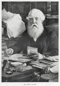 Sir Henry Layard (lithographie) - English School