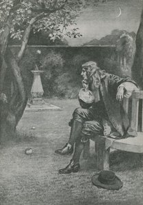 Sir Isaac Newton voit une pomme tomber - English School