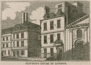 Maison de Sir Isaac Newton, St Martins Street, Leicester Square, Londres - English School