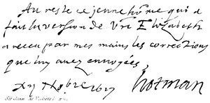 Sir Jean de Villiers Hotman - English School