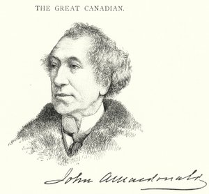 Sir John Alexander Macdonald (gravure) - English School