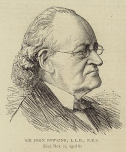 Sir John Bowring, LLD, FRS (gravure) - English School