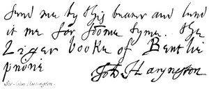 Sir John Harrington - English School