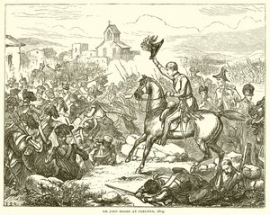 Sir John Moore à La Corogne, 1809 - English School