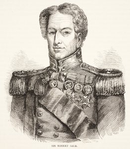 Sir Robert Sale, illustration de Cassells Illustrated History of England - English School
