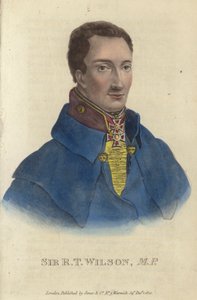 Sir Robert Thomas Wilson, soldat et homme politique britannique (gravure en couleur) - English School