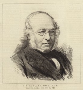 Sir Rowland Hill, KCB (gravure) - English School